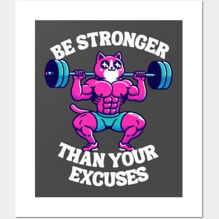 Be stronger than your excuses Posters and Art